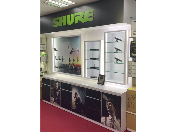 Shure Premium Authorized Dealer -  Shure Display Wall