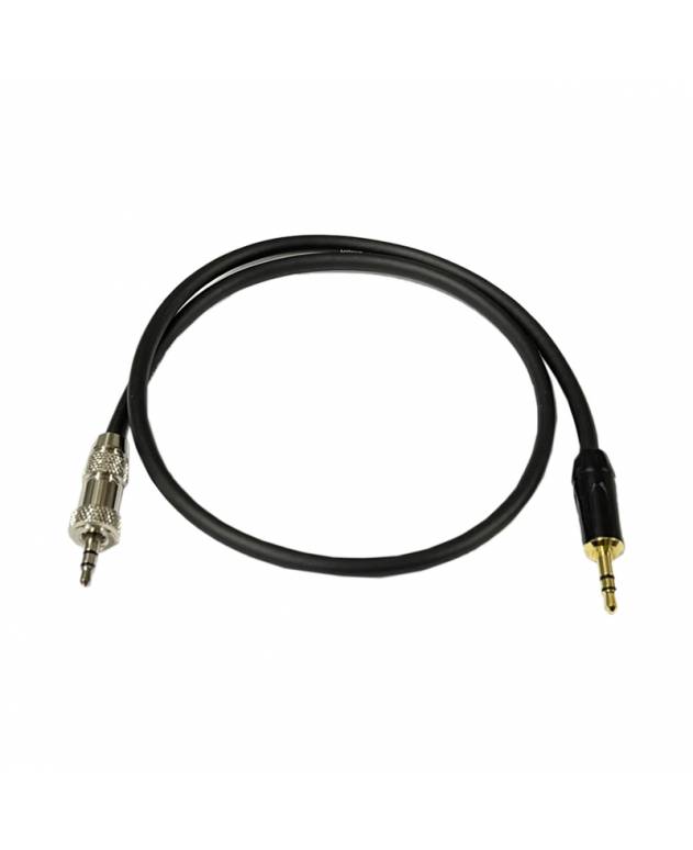 Line Output Cable with 3.5mm to 3.5mm Locking Connector, 1 feet