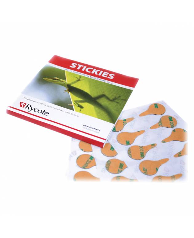 Rycote Stickies - Replacement Sticky Microphone Pads (Set of 100 Pads)