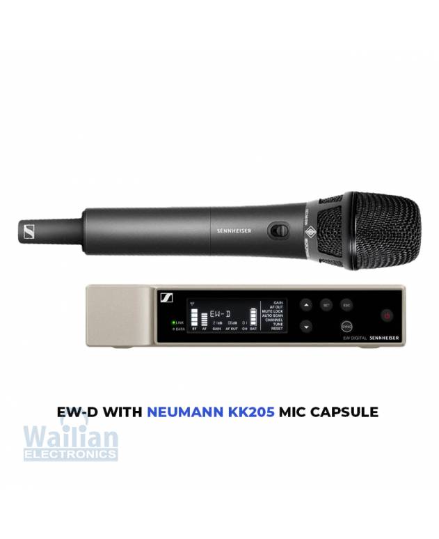 Sennheiser EW-D KK205 SET Digital Wireless Handheld Mic System with Neumann KK205 Capsule
