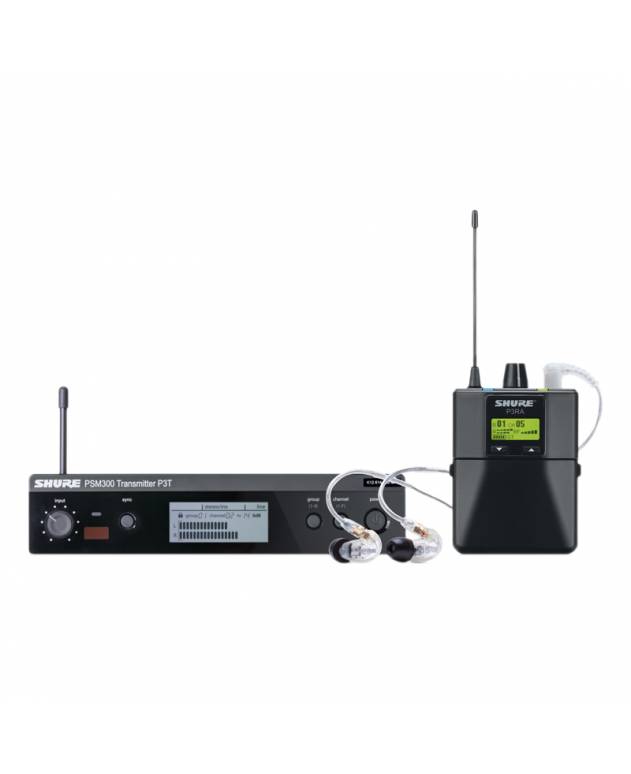 Shure PSM300 (P3TRA215CL) Wireless Personal Monitor System with SE215 Earpiece