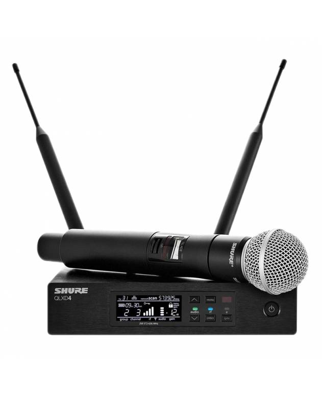 Shure QLXD24/SM58 Digital Wireless Handheld Microphone System with SM58 Capsule