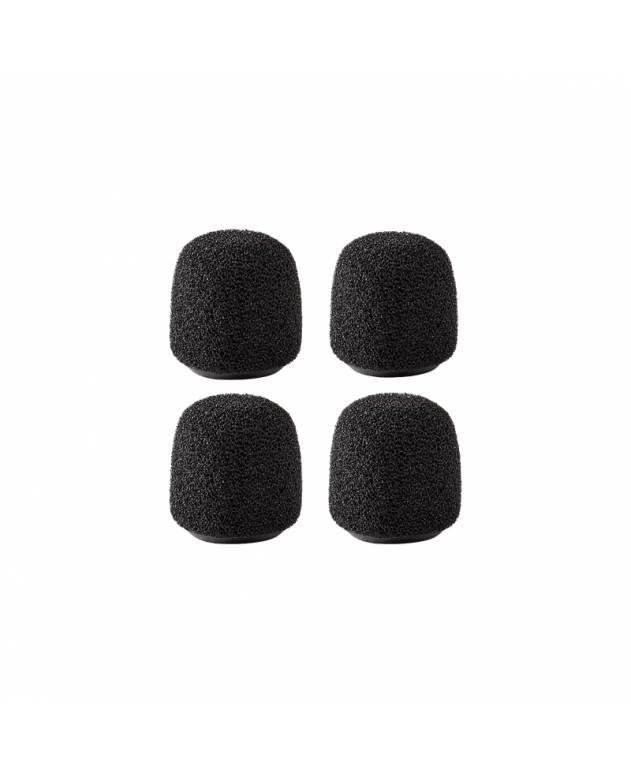 Shure RK187WS Black Snap-fit Foam Windscreen for WL183m WL184m WL185m (4pcs/pack)