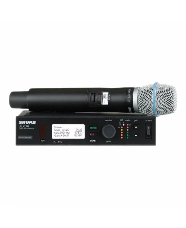 Shure ULXD24/B87A Digital Wireless Handheld Condenser Microphone System with BETA87A Capsule