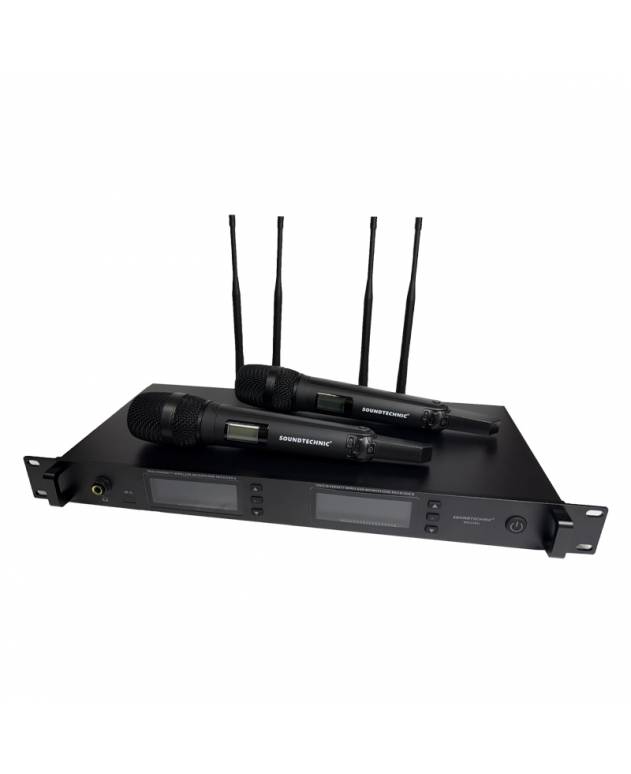 Soundtechnic WD228U Dual Channel Wireless Handheld Microphone System