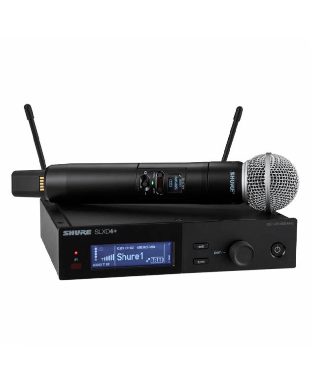 Shure SLXD24+/58 Digital Wireless Handheld Microphone System with SM58 Capsule (Band: G66) - SLXD+