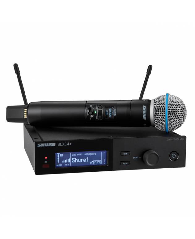 Shure SLXD24+/B58 Digital Wireless Handheld Microphone System with BETA58A Capsule (Band: G66) - SLXD+